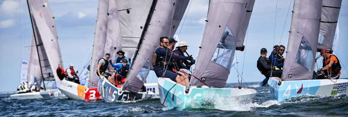 Regatta mit Mannschaft