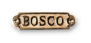 Plaque en laiton « Bosco » F&S