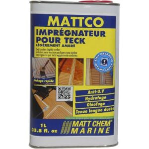 Imprégnateur pour teck MATTCO Matt Chem-Ambré-1 L