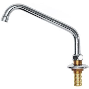 Chrome-plated brass spout tap, 80 mm high Damade