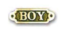 Plaque en laiton « Boy » F&S