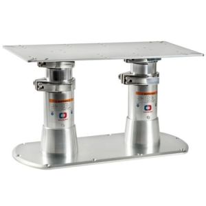 Osculati telescopic table legs with jack 615 x 300 mm