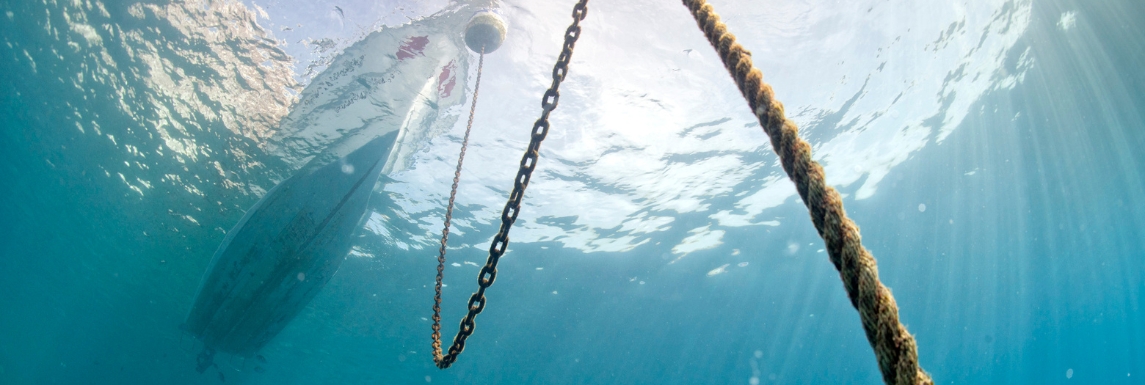 Anchor chain for boat mooring