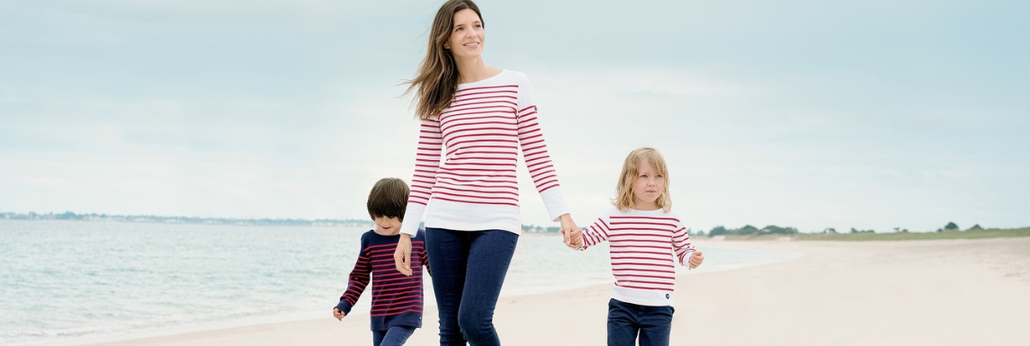 women and children in sailor top