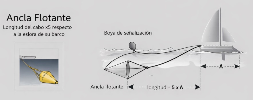 Diagrama de tamaño de ancla flotante