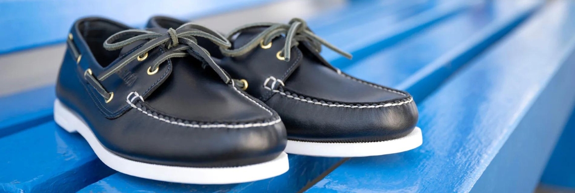 Scarpe Sebago in pelle blu navy