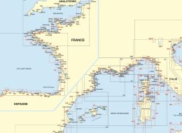 Carte marine Méditerranée et Corse-1007