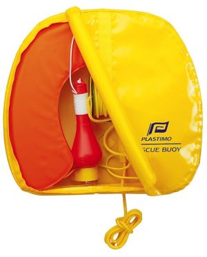 Bouée Rescue Buoy orange avec feu à retournement Plastimo