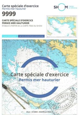 Carte SHOM 9999 - Examen Permis Bateau Hauturier