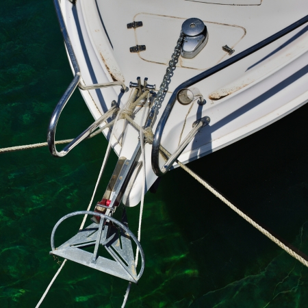 Chaine ancre bateau pour amarrage