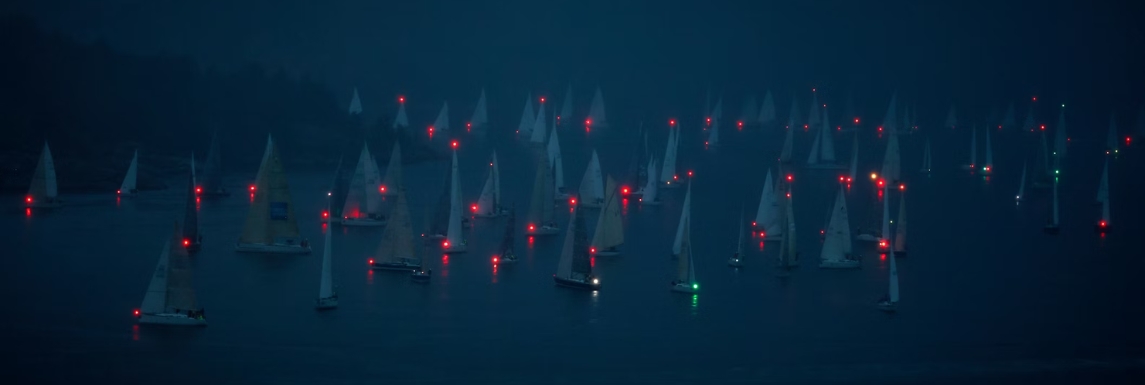 feux bateau nuit