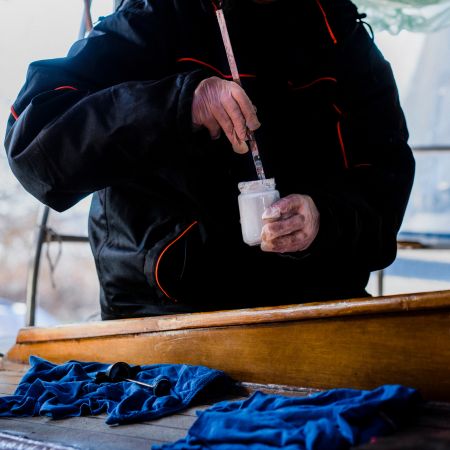 m&eacute;lange r&eacute;sine &eacute;poxy bateau