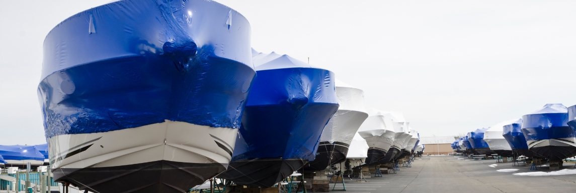 Capa de proteção para invernagem de barco